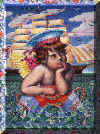 Cherub and Cutty Sark, original painting by Jamie Lynch
