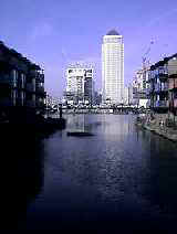 Canary Wharf on the Isle of Dogs
