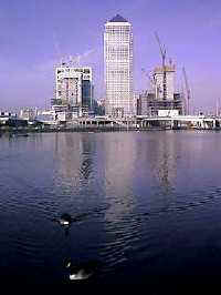 Canary Wharf on the Isle of Dogs